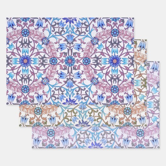 Floral Circle Pattern, William Morris Geschenkpapier Set (Set)