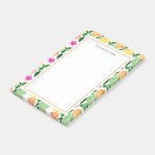 Floral Citrus Orange Lemon Limon Grapefruit Post-it Klebezettel (angewinkelt)