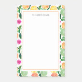Floral Citrus Orange Lemon Limon Grapefruit Post-it Klebezettel (Vorderseite)