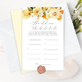 Floral citrus Wie alt war die Braut, um Spiel zu w