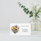 Floral Classic Calling Card Visitenkarte (Stehend Vorderseite)