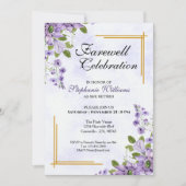 Floral Classic Elegantes Party Einladung (Vorderseite)