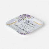 Floral Classic Elegantes Party Pappteller (Gewinkelt)