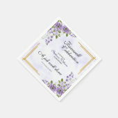 Floral Classic Elegantes Party Serviette (Ecke)