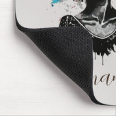 Floral Classy Afro Frau Mousepad (Ecke)