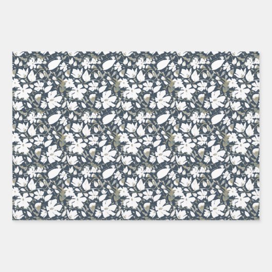 Floral Clematis Decoupage Geschenkpapier Set (Vorderseite 2)