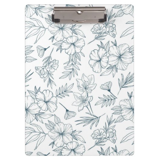 Floral Clipboard Klemmbrett (Vorderseite)