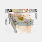 FLoral Cloak Fleece Baby Blanket (Vorderseite (Horizontal))