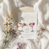 Floral Cocktail Geburtstag Einladung