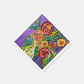 Floral Cocktail Napkins Serviette (Ecke)