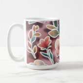 Floral Coffee Mug – Peach Flowers Kaffeetasse (Links)