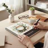 Floral Coffee Mug Personalized Notizblock