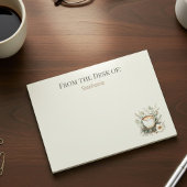 Floral Coffee Mug Personalized Post-it Klebezettel