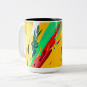  Floral Coffee Mug Zweifarbige Tasse (Vorderseite Links)