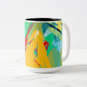  Floral Coffee Mug Zweifarbige Tasse (VorderseiteRechts)