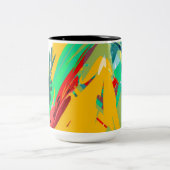  Floral Coffee Mug Zweifarbige Tasse (Mittel)