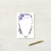 Floral Coffin Invitation Business Cards Post-it Klebezettel (Auf Schreibtisch)