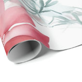 Floral Collage Watercolor Wrap Geschenkpapier (Rolleneckpunkt)