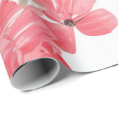 Floral Collage Watercolor Wrap Geschenkpapier (Rolleneckpunkt)