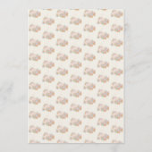 Floral Colorful Umbrella Yellow Baby Shower Einladung (Rückseite)