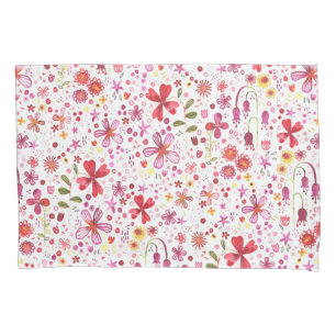 Floral Colorful Watercolor Boho Kissenbezug