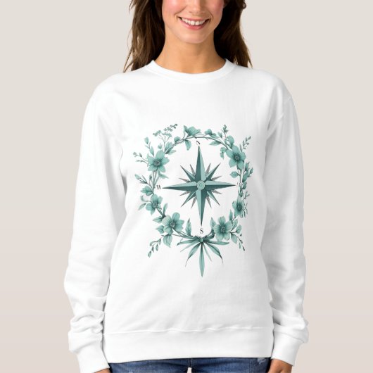 Floral Compass – Women’s Sweatshirt (Vorderseite)