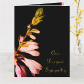 Floral Condolence Karte (Gelbe Blume)