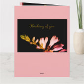 Floral Condolence Karte (Rückseite)