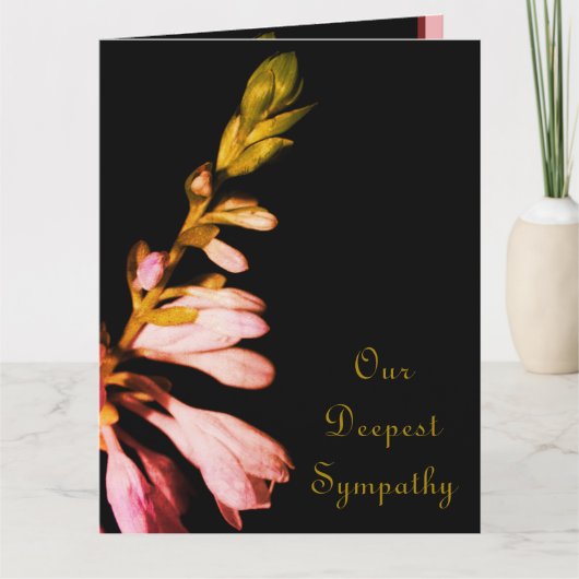 Floral Condolence Karte (Vorderseite)