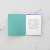 Floral Condolence Message Card für den Verlust des Dankeskarte (Innenseite)