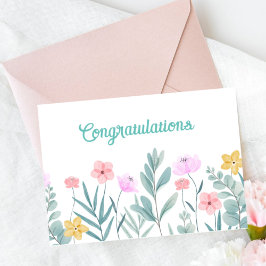 Floral Congratulations Card Karte