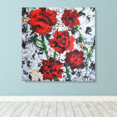 Floral Convas Mauer Abstrakte Wohngestaltung Leinwanddruck (Insitu (Holzboden))