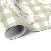 Floral Coquette Silly Goose Birthday Geschenkpapier (Rolleneckpunkt)