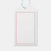 Floral Coral Aquamarin Vielen Dank Geschenkanhänger (Rückseite)