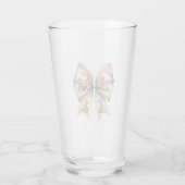 Floral Cottontail Bunny Coquette Bow Rabbit Oster Glas (Rückseite)