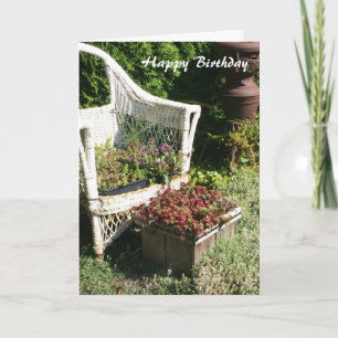 Floral Country Charm Geburtstag Gruß Karte