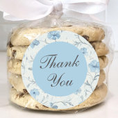 Floral Country Garden Elegante Wedding Vielen Dank Runder Aufkleber