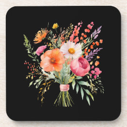 Floral Country Style Hübsches rustikales Set 6 Getränkeuntersetzer