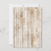 Floral Cowboy Boots Babydusche Einladung (Rückseite)