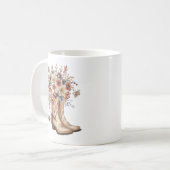 Floral Cowgirl Boots Kaffeetasse (Vorderseite Links)