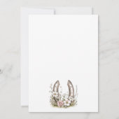 Floral Cowgirl Hat Boots Junggeselinnen-Abschied Einladung (Rückseite)