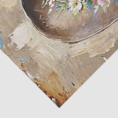 Floral Cowgirl Hat Decoupage Seidenpapier (Detail)