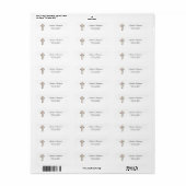 Floral Cross-Adresse (Vorne)