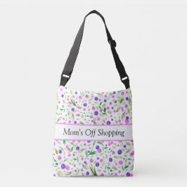 Floral Cross Body Bag | Aquarellgestaltung Tragetaschen Mit Langen Trägern