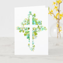Floral Cross Card