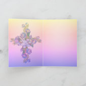Floral Cross Card Karte (Innenseite)