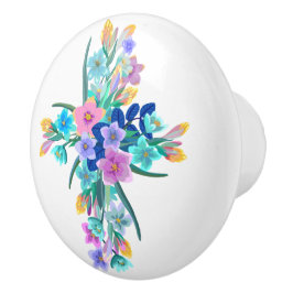 Floral Cross Keramikknauf