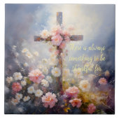 FLORAL CROSS TILE FLIESE (Vorderseite)