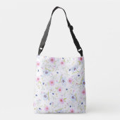 Floral Crossbody Bag Tragetaschen Mit Langen Trägern (Rückseite)