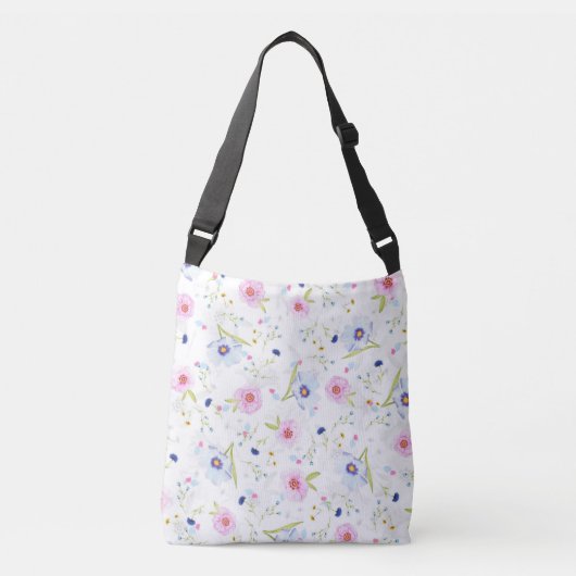 Floral Crossbody Bag Tragetaschen Mit Langen Trägern (Vorderseite)